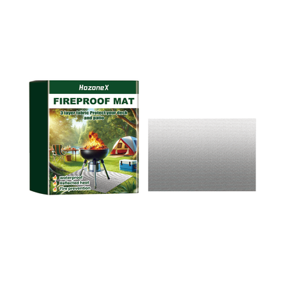 Waterproof Oil‑Proof Fire Pad for Deck, Grass, Indoor Fireplace