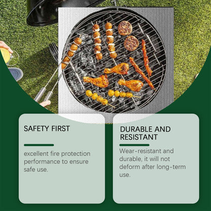 Waterproof Oil‑Proof Fire Pad for Deck, Grass, Indoor Fireplace